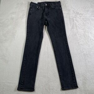 H&M Jeans Mens 32x32 (30x29) Black Skinny Stretch Denim Pants Casual Slim Fit
